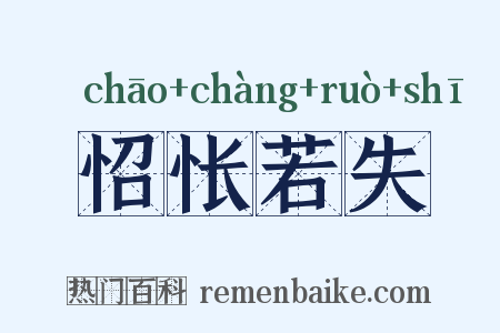 怊怅若失是什么意思的图片